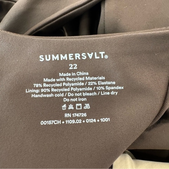 Summersalt Sidestroke Swimsuit in Mocha Size 22 - Picture 8 of 8